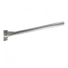 LED Street Light Pole Bracket 100cm Galvanized Steel 15°
