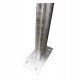 LED Street Light Pole Bracket 100cm Galvanized Steel 15°