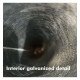 LED Street Light Pole Bracket 100cm Galvanized Steel 15°