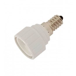 Adaptador E14 a GU10 para bombillas LED, base cerámica
