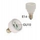 Adapter E14 naar GU10 voor ledlampen, keramische voet