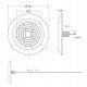 LED-zwembadschijnwerper waterdicht DC12V 12W IP68 4000K