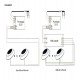 LED-zwembadschijnwerper waterdicht DC12V 12W IP68 4000K