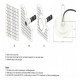 LED-zwembadschijnwerper waterdicht DC12V 12W IP68 4000K