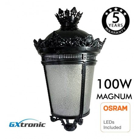 Led-straatverlichting Palacio (gesmeed aluminium) zwart 40W-50W-65W-100W