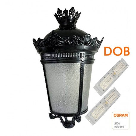 Farola LED exterior Palacio aluminio forjado 40W-50W-65W-100W