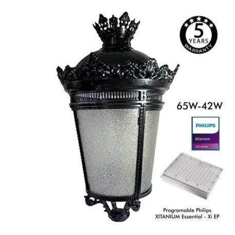 Farola LED exterior Palacio aluminio forjado 40W-50W-65W-100W