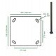 Led-straatverlichting WANDA 50W voor buiten 4-6 m 7500 lm