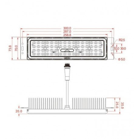 Led-straatverlichting WANDA 50W voor buiten 4-6 m 7500 lm