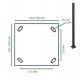 Led-straatverlichting 50W voor buiten 4-6 m 7500 lm