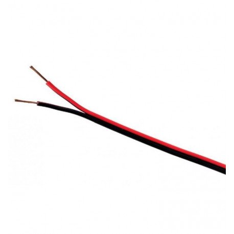 Audio ledstrip-kabel parallel 2x0,75 mm rood/zwart 100 m