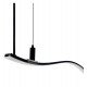 Lámpara lineal colgante LED MILANO SLIM negro curves 0,5-2m IP20