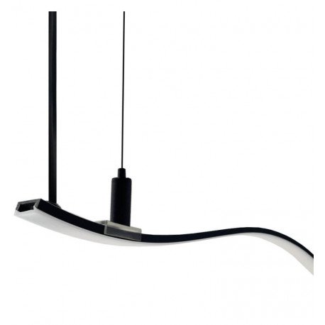 LED Linear Pendant Light MILANO SLIM Black CURVES 0.5-2m IP20