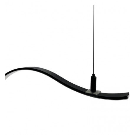 LED Linear Pendant Light MILANO SLIM Black CURVES 0.5-2m IP20