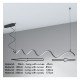 Lámpara lineal colgante LED MILANO SLIM negro curves 0,5-2m IP20