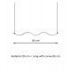 Lámpara lineal colgante LED MILANO SLIM negro curves 0,5-2m IP20