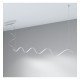 Lámpara lineal colgante LED MILANO Slim plata curves 0,5-2m