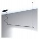 Lámpara lineal LED colgante MILANO negro IP20