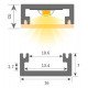 Lámpara lineal LED colgante MILANO negro IP20