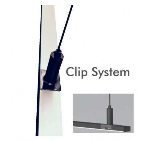 LED Linear Pendant Light MILANO Black IP20