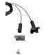 Lámpara lineal LED colgante MILANO negro IP20