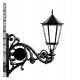 Soporte farola Palacio aluminio 65cm para exterior