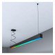 Tira LED RGB colgante Munich negro IP54