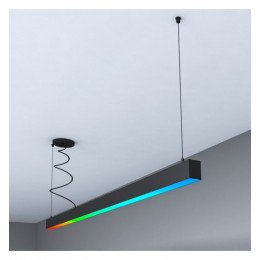 Tira LED RGB colgante Munich negro IP54