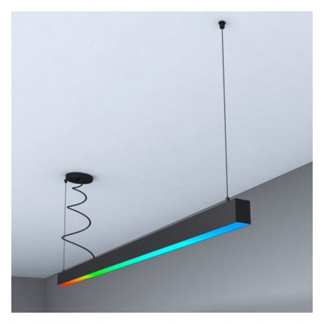 Tira LED RGB colgante Munich negro IP54