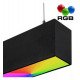 Tira LED RGB colgante Munich negro IP54