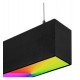 Tira LED RGB colgante Munich negro IP54