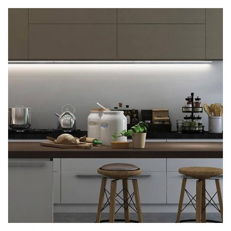 Tira LED 24V integrada superficie TEXAS plata 0,5-2m