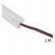 LED-strip 24V geïntegreerd TEXAS voor opbouw zilver (0,5-2 m)