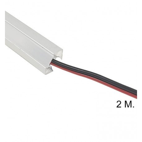 LED-strip 24V geïntegreerd TEXAS voor opbouw zilver (0,5-2 m)