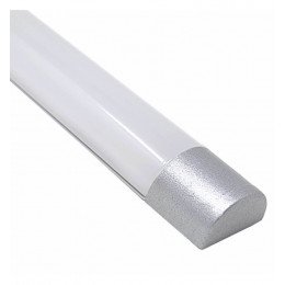 Ledstrip 24V opbouw TENNESEE met geïntegreerde voeding (0,5-2 m) in zilver