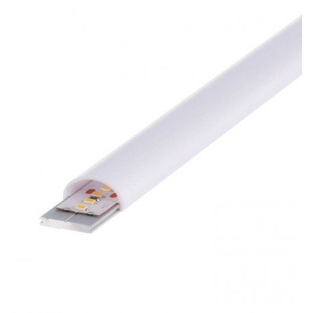 Ledstrip 24V opbouw TENNESEE met geïntegreerde voeding (0,5-2 m) in zilver