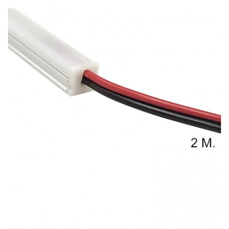 ledstrip/bar 24V DETROIT – geïntegreerd opbouw profiel, zilver