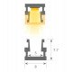 ledstrip/bar 24V DETROIT – geïntegreerd opbouw profiel, zilver