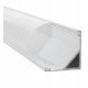 Hoekprofiel aluminium voor ledstrip wit en zwart 2 m