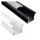 Inbouw aluminium profiel led wit en zwart 2 m