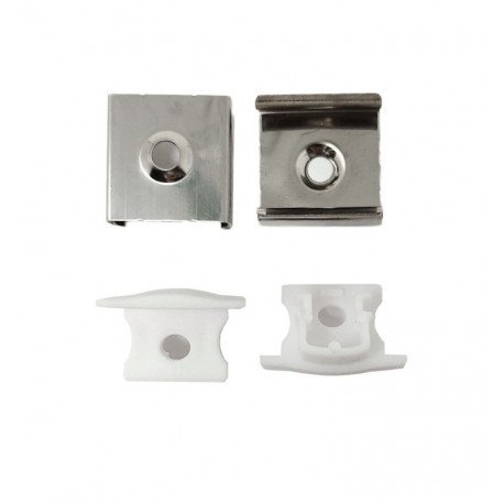 Inbouw aluminium profiel led wit en zwart 2 m