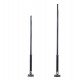 Columna para farola REKA negra 3-4 m exterior, montaje fácil