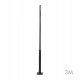Columna para farola REKA negra 3-4 m exterior, montaje fácil