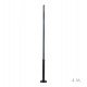 Columna para farola REKA negra 3-4 m exterior, montaje fácil