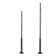Columna para farola REKA negra 3-4 m exterior, montaje fácil