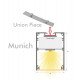 Aluminium verbindingsstuk voor lineaire armaturen Munich