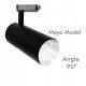 Led-schijnwerper reflectorkap 90° voor railspot MAYA