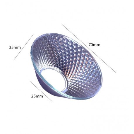 Led-schijnwerper reflectorkap 90° voor railspot MAYA