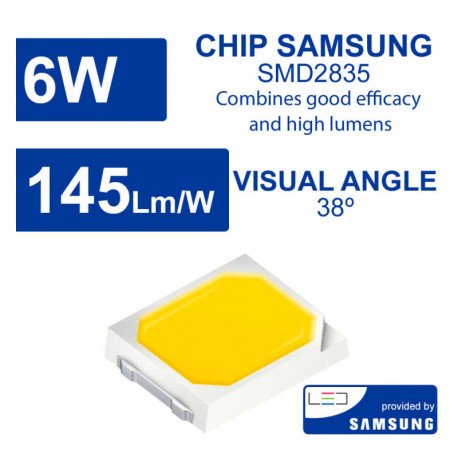 Bombilla LED GU10 6W cristal 38º haz amplio alta calidad