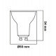 Ledlamp GU10 6W glas 38° (breed) Samsung